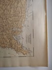 1937 Antique Us Transcontinental Milage Old Atlas Map - Rand Mcnally World Atlas