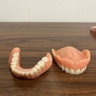 Vintage Real False Teeth-dentures For Halloween  Upper Lower Prop-uppers