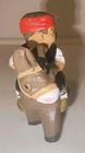 Spanish Mud People Terracotta Figure Couple On A Horse  e1 