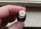 Vintage Miniature Plastic Empty Coke Bottle With Coca-cola Cap Advertising