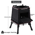 Lineslife Wood Burning Camp Stove  Folding Cast Iron Wood Burning Stove With    