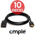 10 Pcs Hdmi Extension Cord 6 Ft 4k Hdmi Male To Female Cable Hdtv Projector Pc