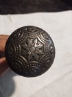 Vtg Antique Eastlake Victorian Ornate Doorknob With Escutcheon 
