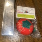 Fruit Of The Loom Vintage Tomato Pin Cushion W  Strawberry Needle Sharpener New