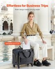 Rolling Laptop Bag 17 3 Inch Wheeled Computer Bag For Women   Men Black Gold