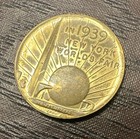 1939 Ny Worlds Fair Medal Coin Token 150th Anniversary Washington Inauguration