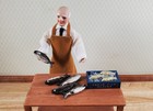 Miniature Fish Set Of 5 For Dollhouse Seafood Grocer Grocery Store 1 3 8 