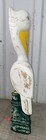 20    Beautiful Pelican On Piling Hand Carved Wood Tropical Sculpture Bird Decor