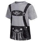  Oktoberfest Costume Lederhosen Bavarian German Suspenders Xx-large Black Grid