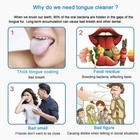 New Version Tongue Scraper Cleaner For Adults   Kids  Medical Grade Metal Tongue