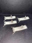 Vintage White Trim Retainer Clip Lot Of  4   xv85474