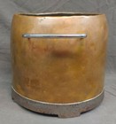 Antique Old Vintage Copper And Chrome Ice Bucket 