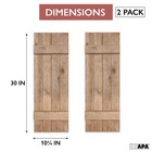 Ilyapa Wood Shutters - Barn Door Shutters For Interior Art