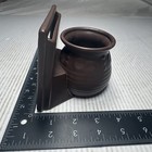 Vtg Dark Brown Match Holder