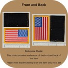 Reverse American Flag Patch Full Color  Army Combat Uniform  acu   Hook Fastener