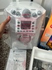 Singing Machine Sml633w Bluetooth Karaoke System  Wired Mic  Cd g  Usb  Led