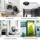 Flexible 4 Inch 10 Ft Aluminum Ducting Dryer Vent Hose For Hvac Exhaust