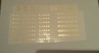 Lionel Standard Scale 332-337-338 Gold Metallic Waterslide Decals Pass car Look 