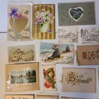 Vintage Antique Greeting Cards Postcards Business Advertising  Cards Early 1900s
