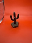 Vintage Pair Of Mid 20th Century Solid Brass Saguaro Cactus Figurine 3 5   x2   