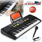 61 Key Music Electronic Keyboard Electric Digital Piano Organ W  Stand   Mic