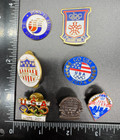7 Olympic Pins - Calgary 88  Seoul Road  Athens 96  Greece 2004