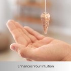 Peach Moonstone Pendulum Faceted  Divination  Energy Work  Reiki   Crystal Grid