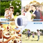 Upgraded 69 Hole Bubble Guns With Lights  Bubble Solution  Bubble Machine Guns 