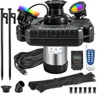 Pond Fountain Aerator For Lake Floating Pump W  Light optional  1hp 15000gph New
