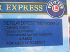Lionel   6-84603 O Gauge Polar Express Hot Chocolate Add-on Car Lighted New