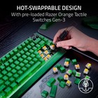 Razer Blackwidow V4 75  Hot-swappable Mechanical Gaming Keyboard Phantom Green