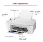 Canon Pixma Ts3722 Wireless All-in-one Inkjet Printer For Home Office