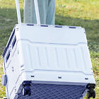 Folding Utility Cart Portable Rolling Crate Handcart With Durable Heavy Duty