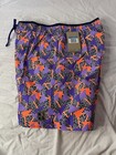 Nike Swim Trunks Men   s Size Medium 7  Volley Shorts Purple Orange Nessc45 New