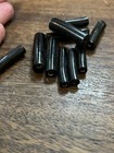 Lot Of 10 Vintage Black Coral Gemstone 1in Beads Old Stock