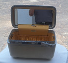 Vintage Samsonite Silhouette   Train Case Makeup Luggage   Mirror  With Key