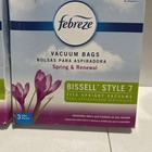 Febreze Bissell Style 7 Vacuum Bags Allergen Filtration Spring   Renewal- 6 Bags