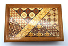 Vintage Japanese Yosegi Zaiku Marquetry Inlaid Wood Jewelry Box 7 25 
