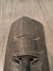 Large Hand Carved Wood Rectangular Tiki Mask Polynesian Tribal Art Wall Decor