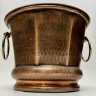 Bottega Navarini Acino Hammered Copper Wine Chiller Italy 9       Hand Wrought
