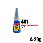 401 Glue Instant Fast Adhesive 20g Bottle  Super Strong Glue  Multi-purpose Fix