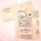 Vintage Transfer Pattern Original 1940s Baby Duck Embroidery Days Of Week Towels