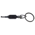 Zak Tool Zt9p Polymer Flat Knurled Handcuff Key W  Swivel Key Ring  Black