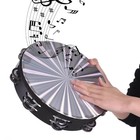 3 Pack Radiant Tambourine Hand Held Drum 6 8 10 Inch Double Row Jingles Refle