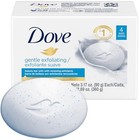 Dove Soap  Gentle Exfoliating Beauty Bar Pack  4 Soap Bars      3-in-1 Moisturizin