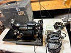 Singer 221 Featherweight Sewing Machine Black Vintage 1951 With Case