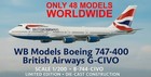 Inflight B-744-civo British Airways Boeing 747-400 G-civo Diecast 1 200 Av Model
