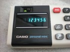 Vintage Casio Personal-mini Pocket Calculator W  Case - Made In Japan Works   