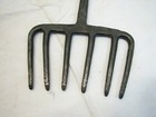 Antique 6-tine Fish Eel Frog Gig Tool Spear Head Hand Forged Fishing Tool Fork