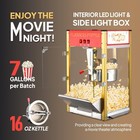 Commercial Popcorn Machine With 16 Ounce Kettle  Countertop Popcorn Maker 1600w